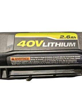 RYOBI OP40125 40V LITHIUM 2.6AH BATTERY (130186108DG9) Fair Grade C. Works